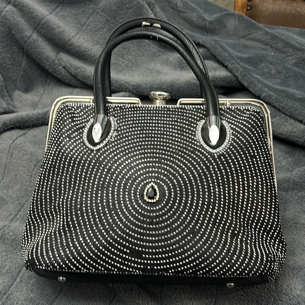 Rhinestone Embellished Handbag